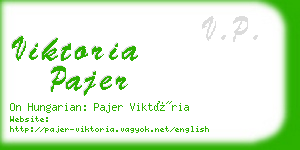 viktoria pajer business card